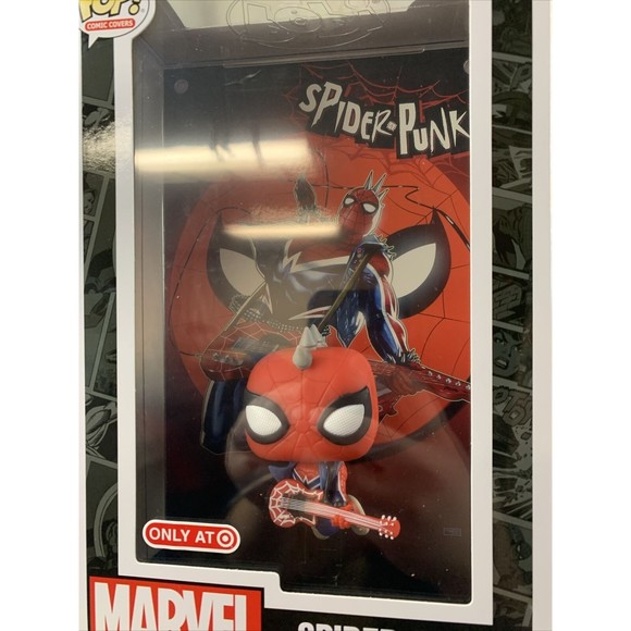 Funko Pop! Marvel Spider-Man Spider-Punk Target Exclusive Comic cover W Case New - Picture 3 of 8